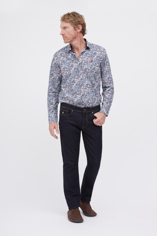 MCS Rauwe rechte jeans
