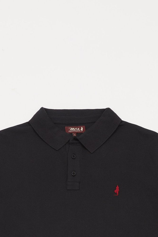 MCS Effen poloshirt met lange mouwen