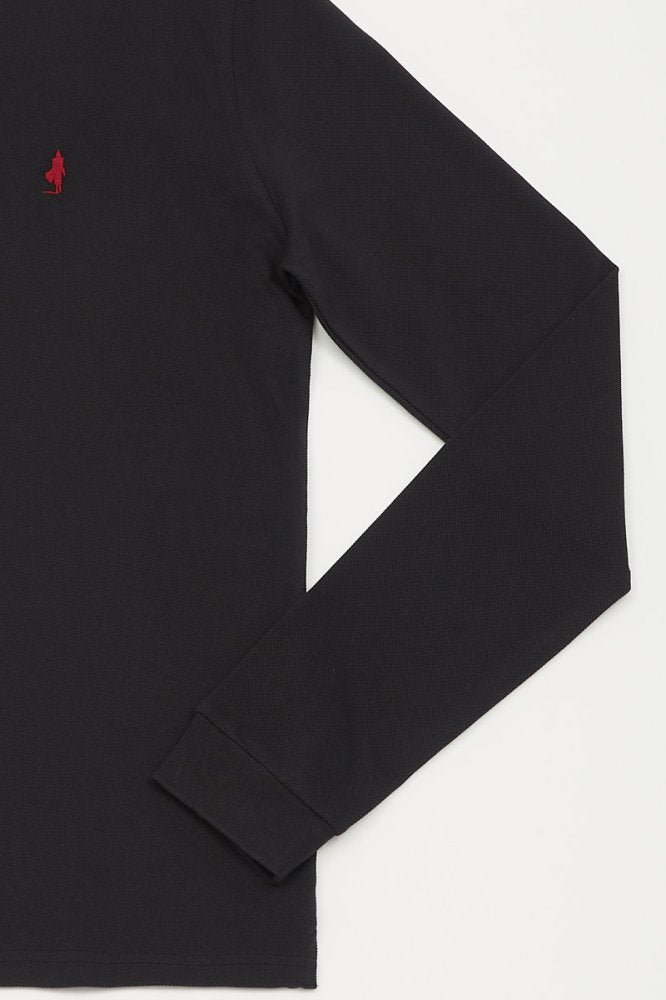 MCS Effen poloshirt met lange mouwen