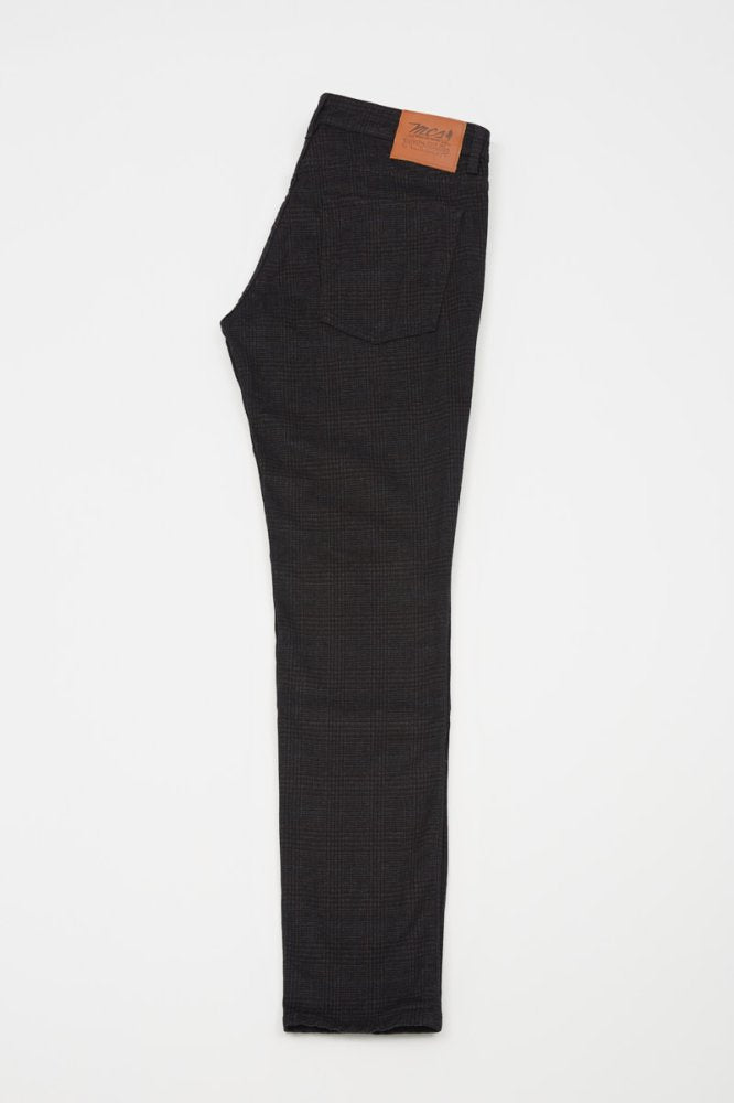 MCS Broek met 5 zakken en geruite print