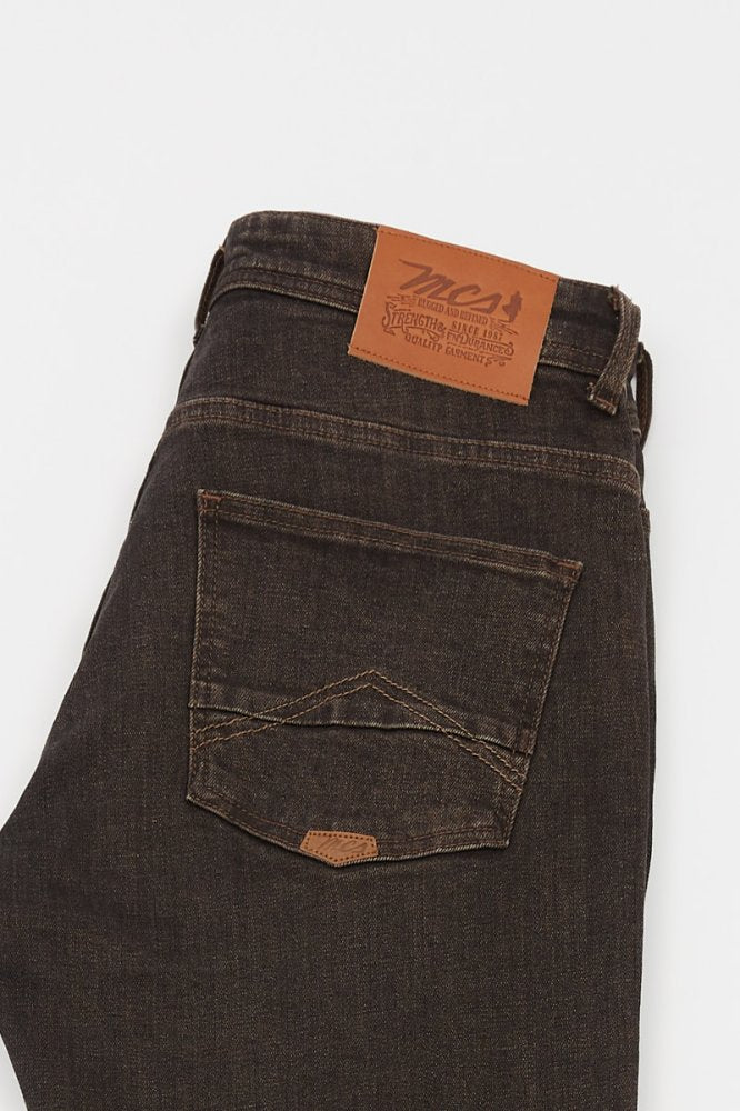 MCS Normale, taps toelopende tweekleurige jeans
