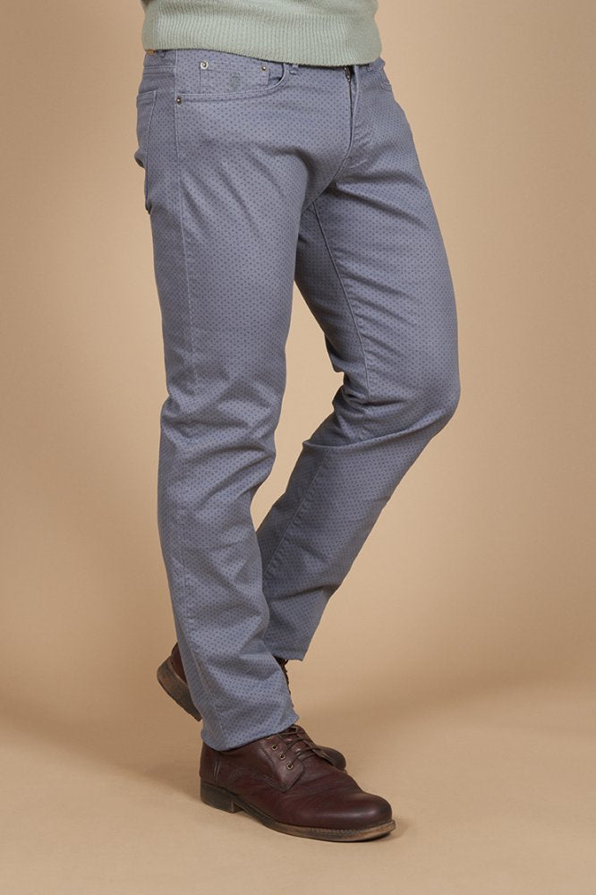 MCS 5-pocket broek met microprint