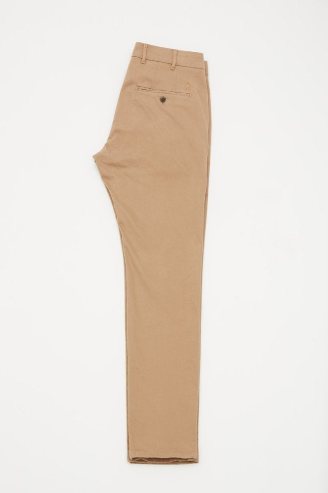 MCS Effen chinobroek van gabardine