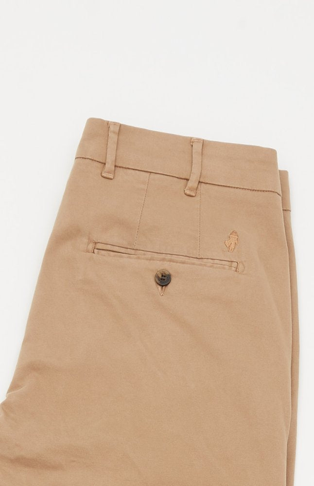 MCS Effen chinobroek van gabardine