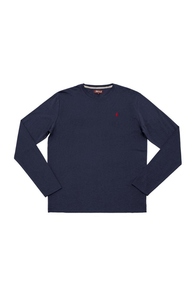 MCS Effen T-shirt met ronde hals en lange mouwen