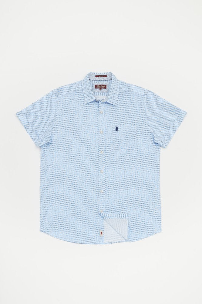 MCS Shirt met korte mouwen en ruitpatroon