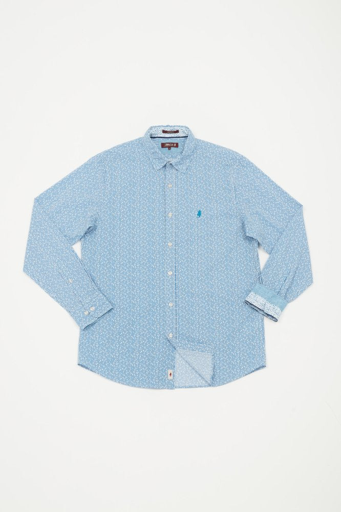 MCS Gestreept bloemenprint shirt