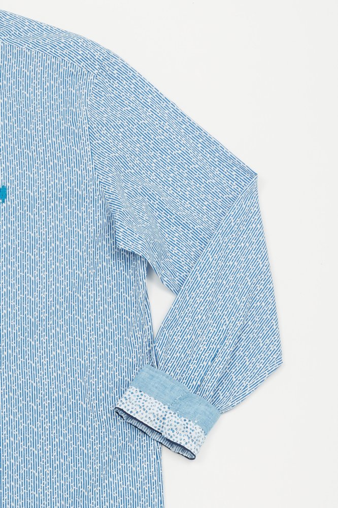 MCS Gestreept bloemenprint shirt