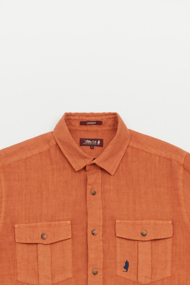 MCS Linnen safari-shirt