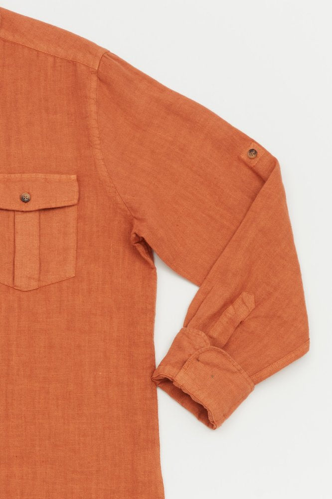 MCS Linnen safari-shirt