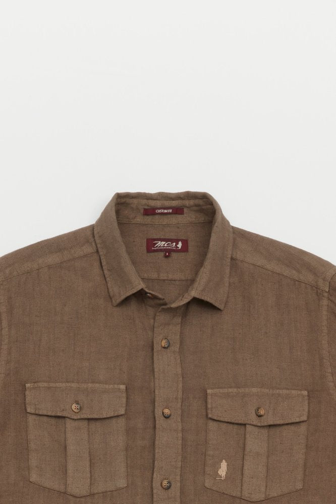 MCS Linnen safari-shirt