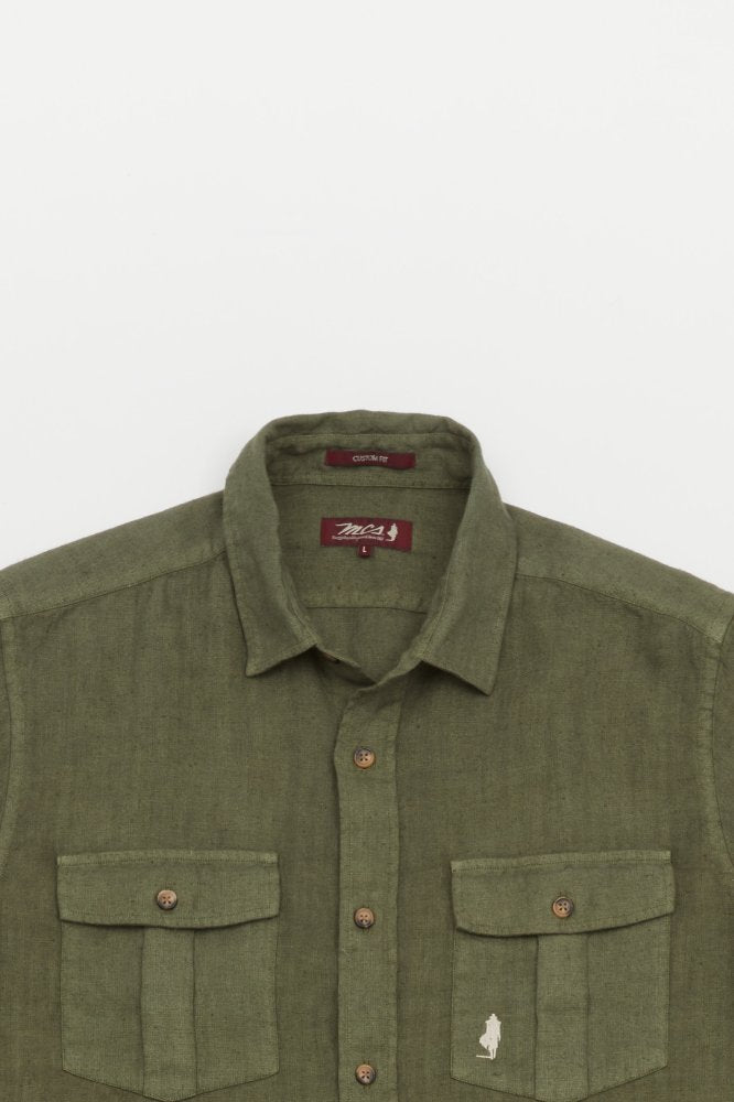 MCS Linnen safari-shirt