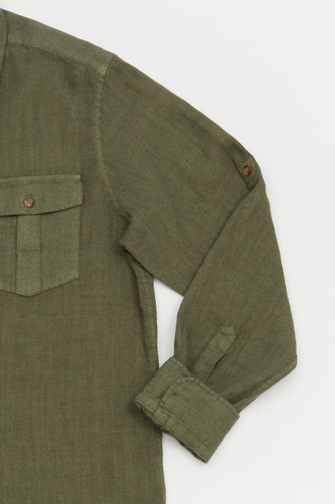 MCS Linnen safari-shirt