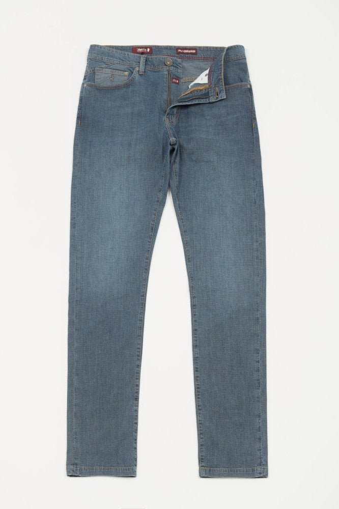 MCS Normale taps toelopende gepantserde jeans