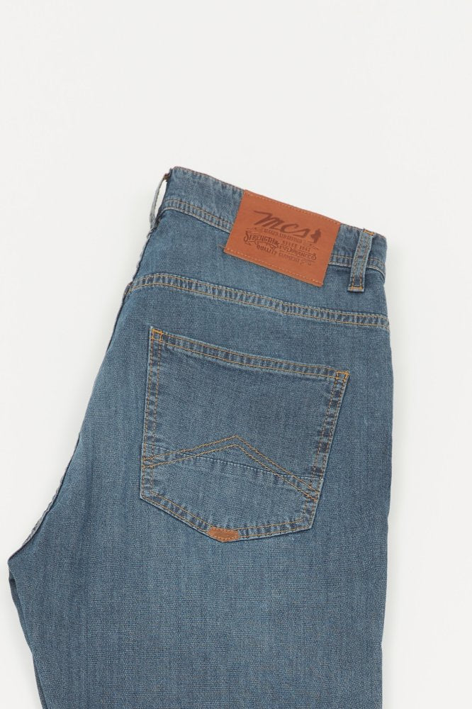 MCS Normale taps toelopende gepantserde jeans