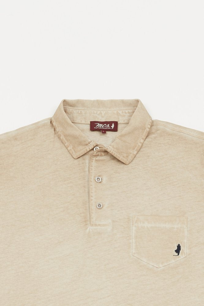 MCS Tie-dye jersey poloshirt met zakje