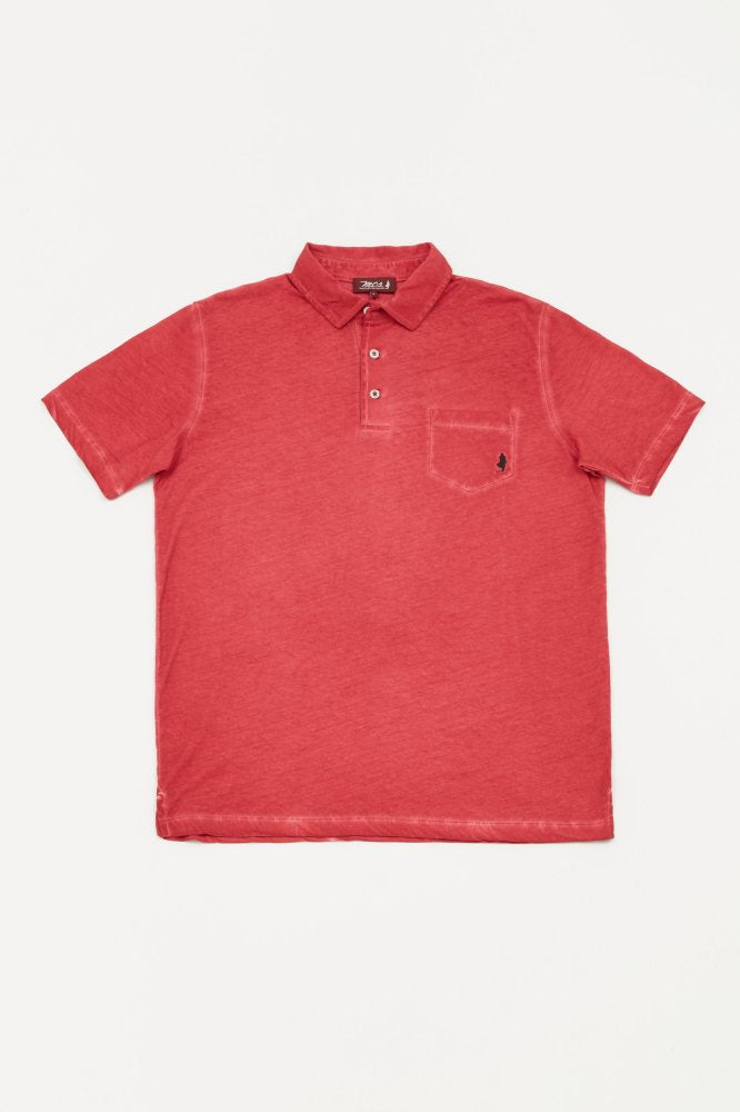 MCS Tie-dye jersey poloshirt met zakje