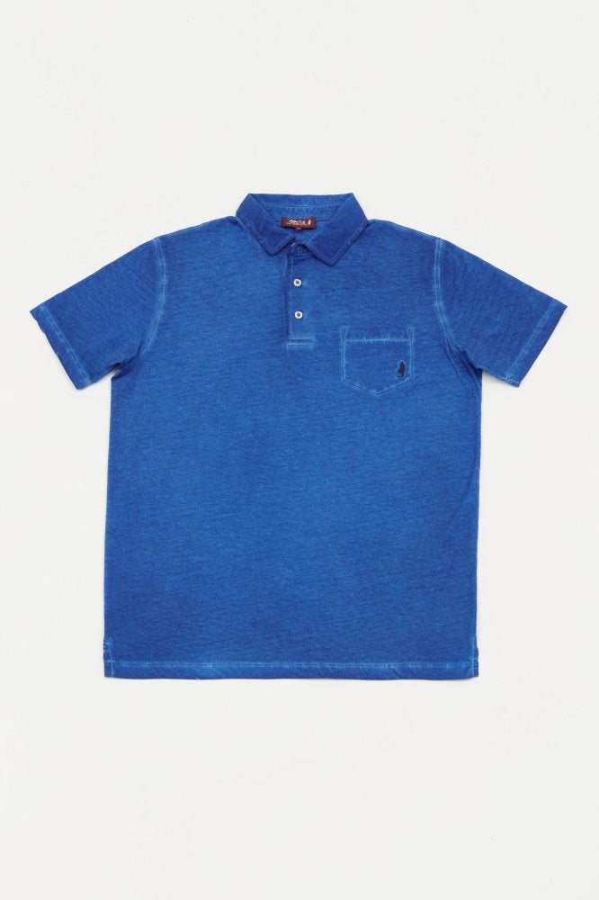 MCS Tie-dye jersey poloshirt met zakje
