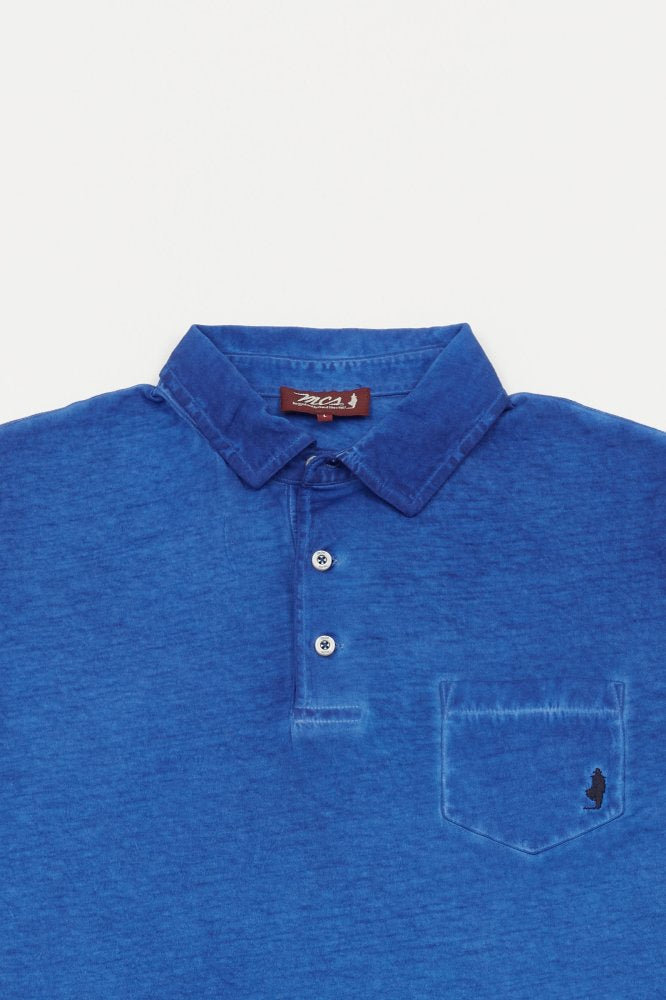 MCS Tie-dye jersey poloshirt met zakje