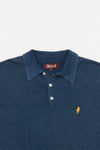 MCS Gewassen gebreide poloshirt