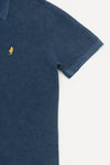 MCS Gewassen gebreide poloshirt