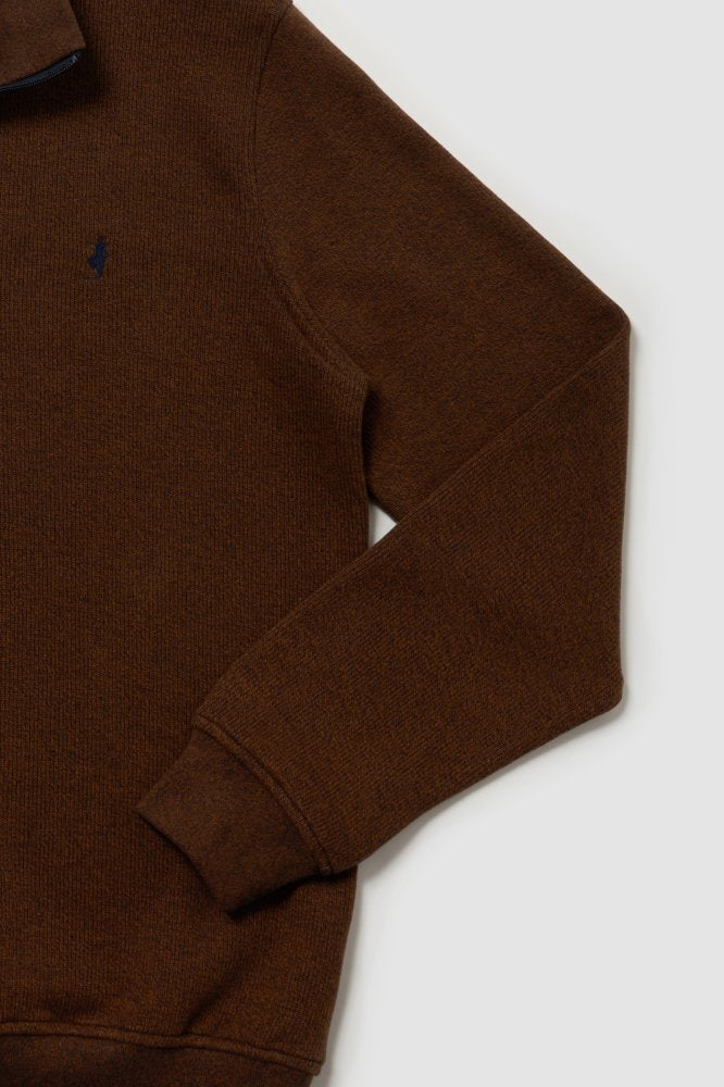 MCS Tweekleurige sweatshirt met rits en hoge hals