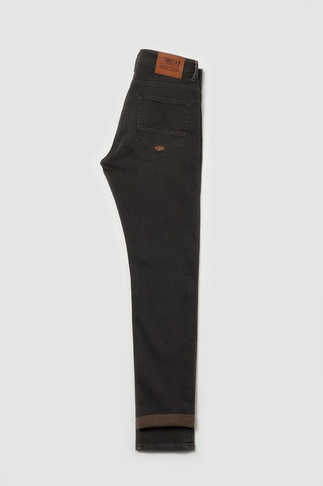 MCS Regular taps toelopende gekleurde stretchjeans