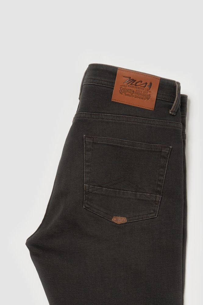 MCS Regular taps toelopende gekleurde stretchjeans