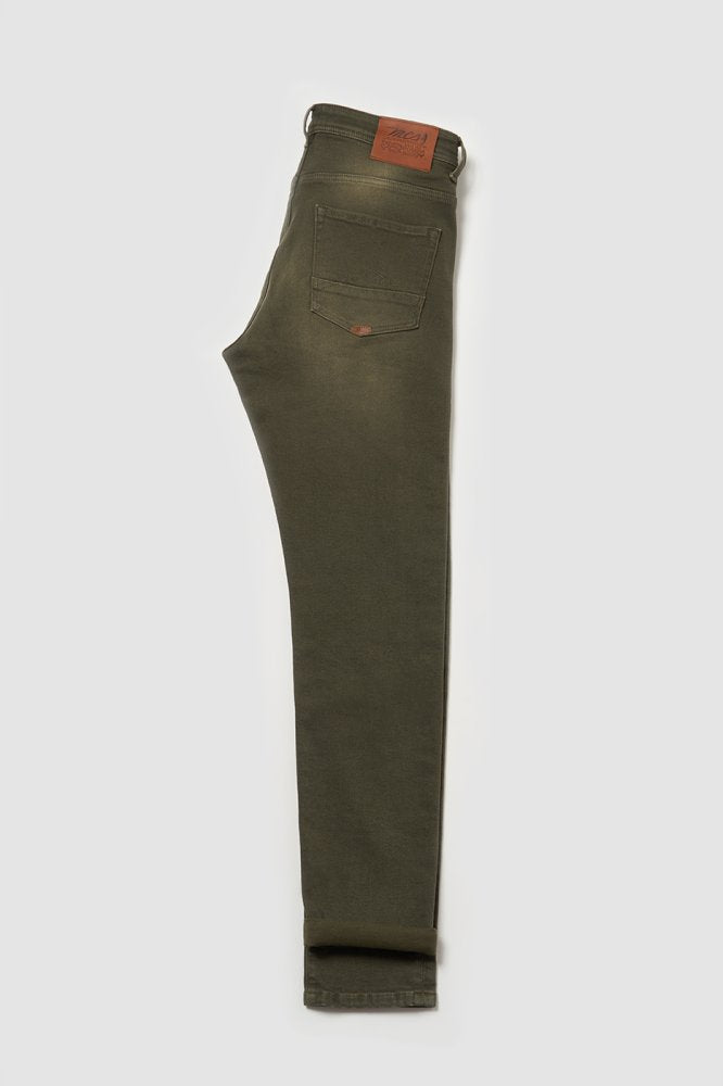 MCS Normale taps toelopende gekleurde jeans