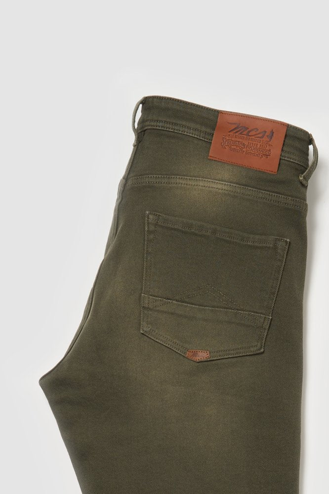 MCS Normale taps toelopende gekleurde jeans