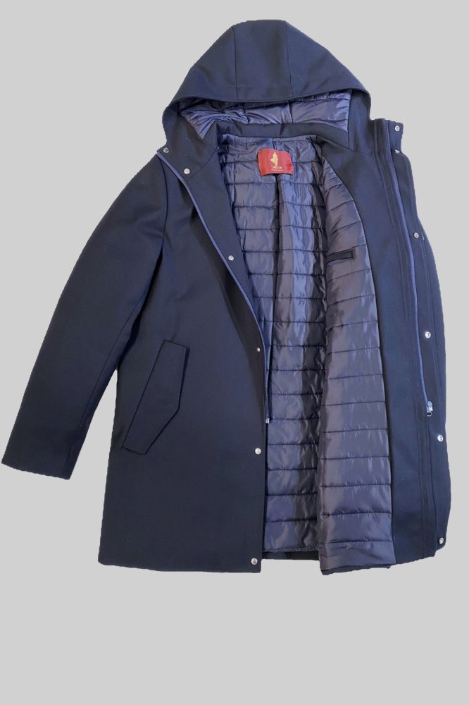 MCS Gabardine parka met capuchon