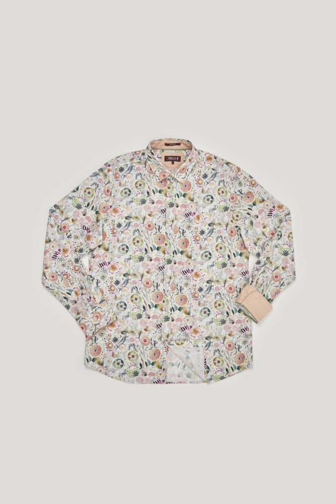 MCS Bedrukt shirt met grote bloemenpatronen.