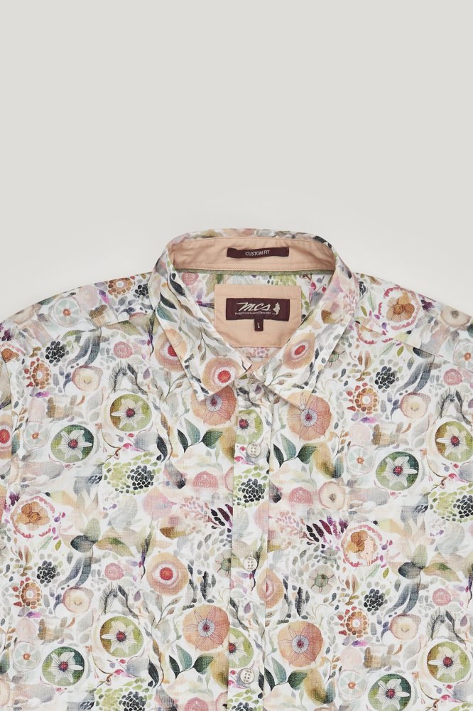 MCS Bedrukt shirt met grote bloemenpatronen.