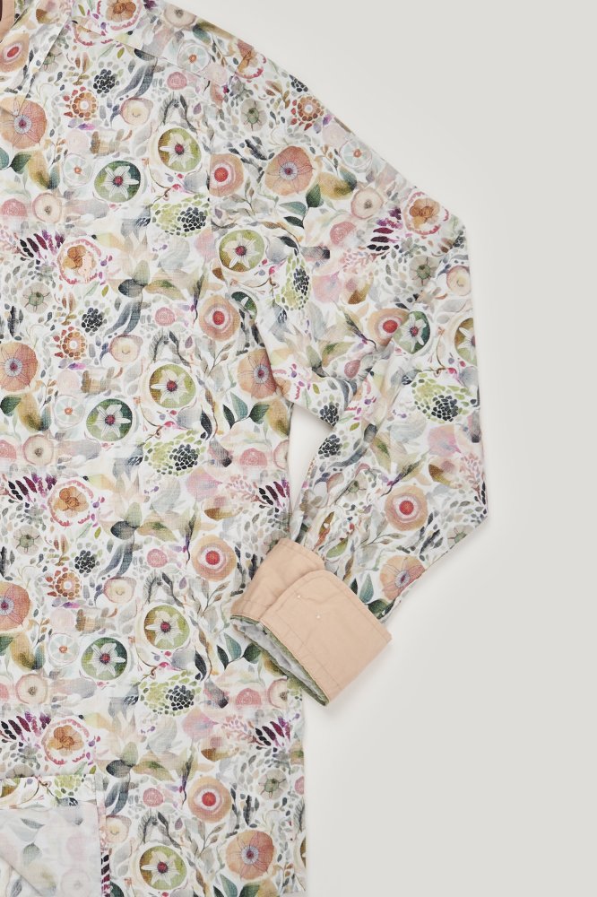 MCS Bedrukt shirt met grote bloemenpatronen.