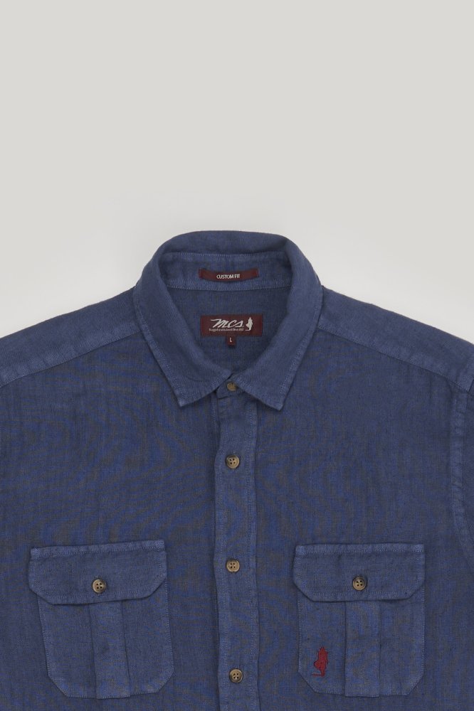 MCS Linnen safarihemd met zakken