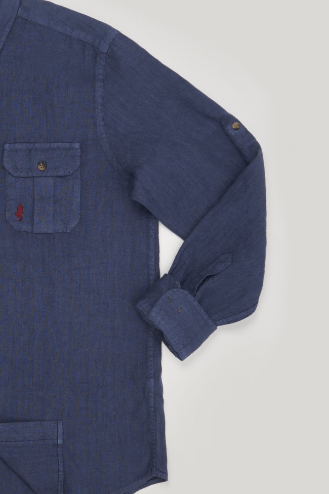 MCS Linnen safarihemd met zakken