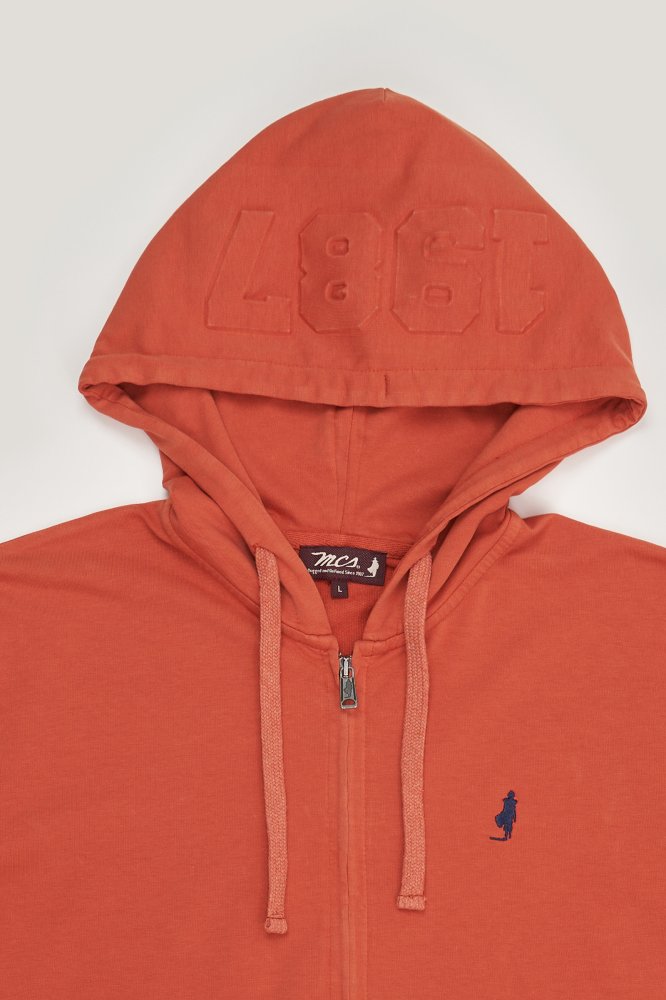 MCS Lichtgewicht sweatshirt met ritssluiting, capuchon en zak.