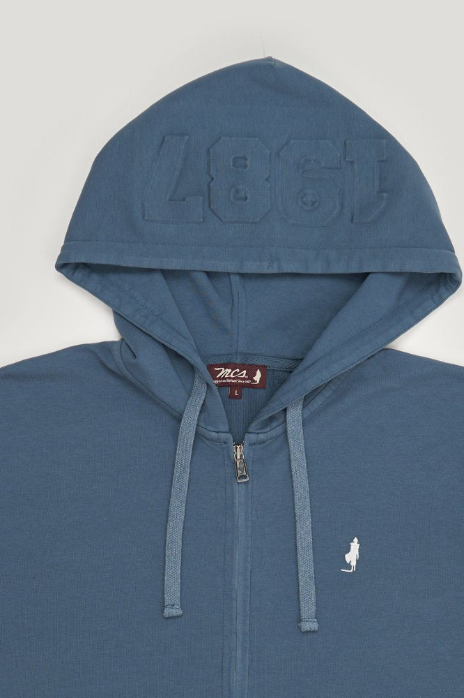 MCS Lichtgewicht sweatshirt met ritssluiting, capuchon en zak.