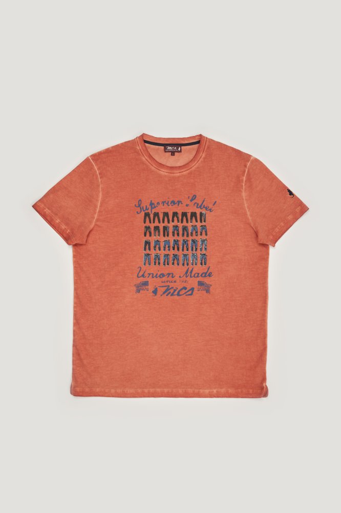 MCS T-shirt met denimprint