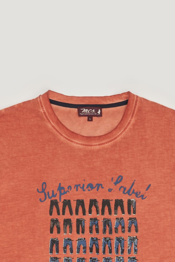 MCS T-shirt met denimprint