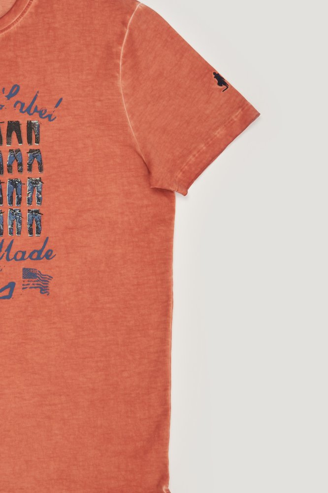 MCS T-shirt met denimprint