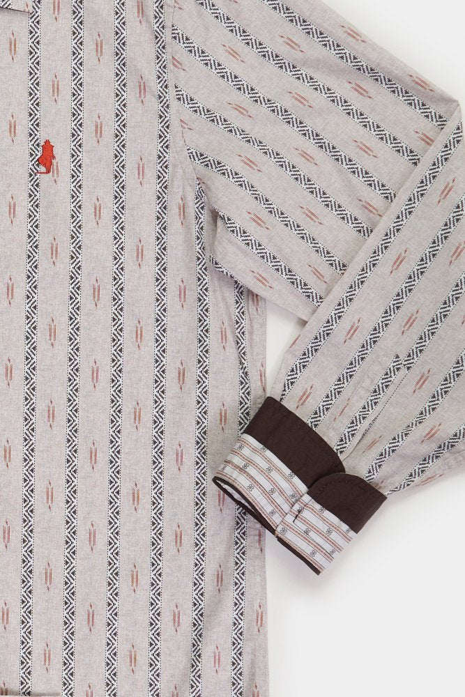 MCS  Shirt bedrukt met etnische strepen