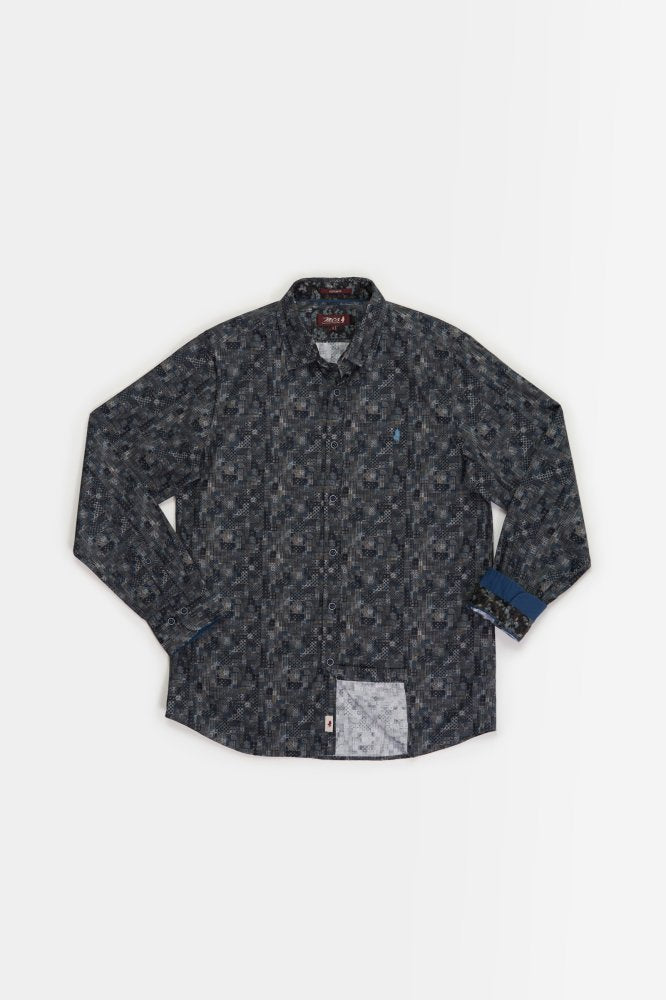 MCS Overhemd met patchworkprint