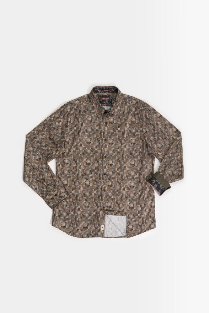 MCS Overhemd met patchworkprint