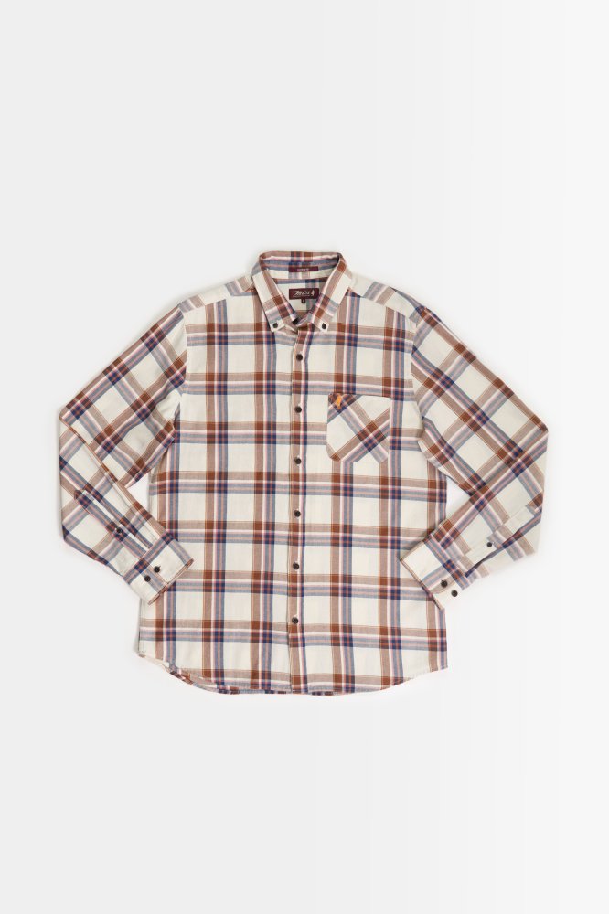 MCS Kleurrijk denim geruit shirt