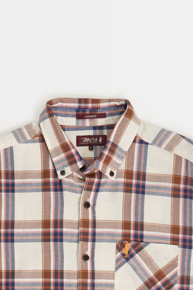 MCS Kleurrijk denim geruit shirt