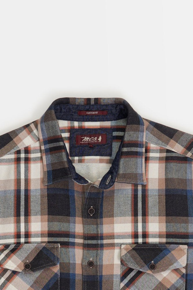 MCS  Geruit gebreid shirt