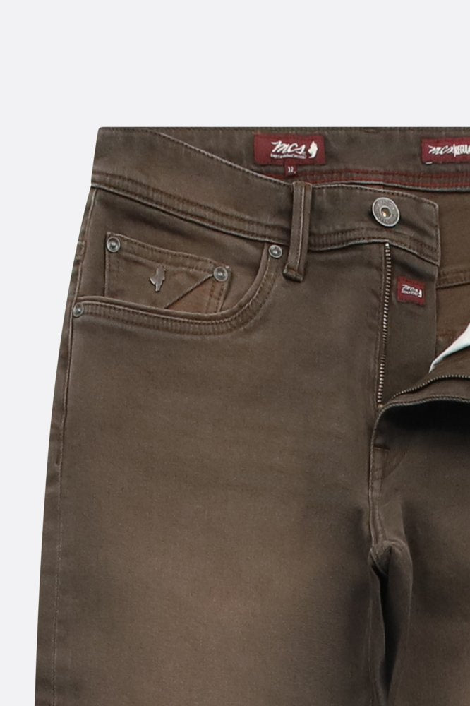 MCS Normale, taps toelopende gekleurde jeans