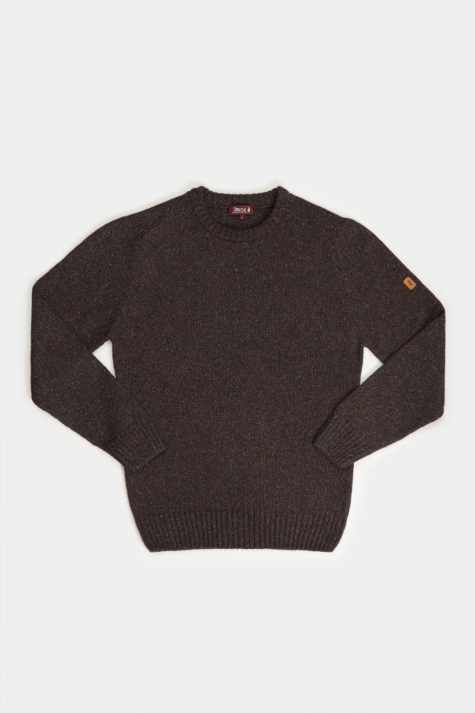 MCS Multicolor gemêleerde trui met ronde hals