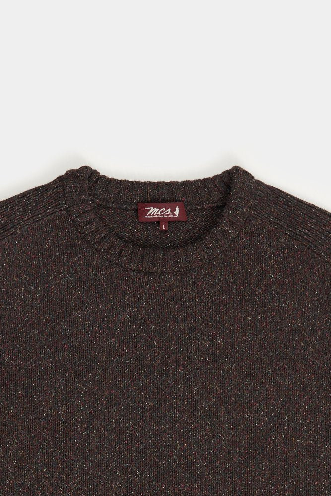 MCS Multicolor gemêleerde trui met ronde hals